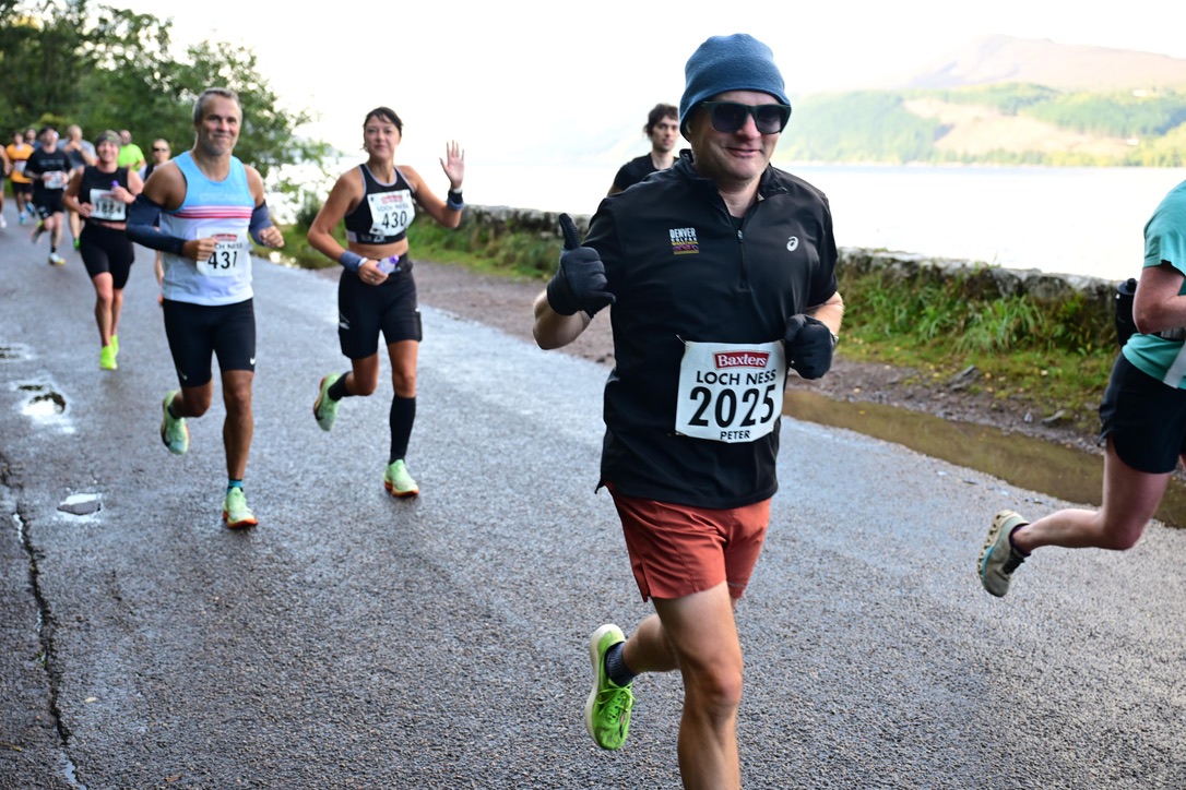 Running alongside Loch Ness — views that make you forget you're racing